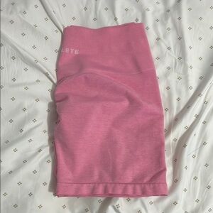 Alphalete Pink Ruched Shorts